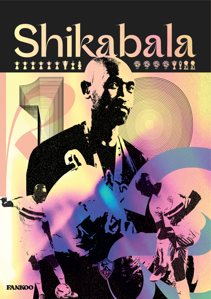 Cover of 'Shikabala' with stylized text and abstract designs.