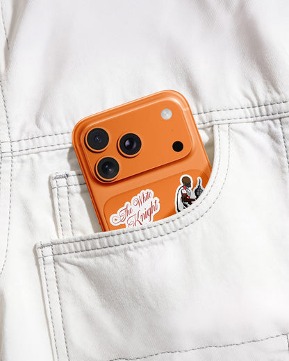 FANKOO The White Knight football-inspired stickers displayed on a smartphone.